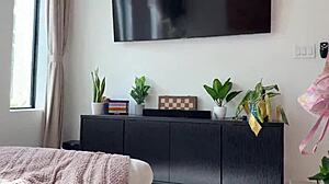 stepsister charli o showing off new lingerie to stepbrother