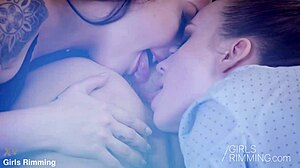 Girls engaging in intimate activities