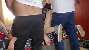 swap girlfriends with your friend and fill the same tight pussy with creampies in this ffm orgy