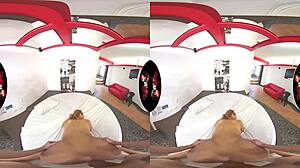 Pierced Nipple Babe Screams For More Sex In VR!