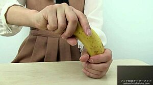 Hand Crush Fetish Girl Crushes Banana