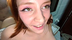 pov my stepbrother spies on me in the bathroom, then bangs me hard with italian dialogues