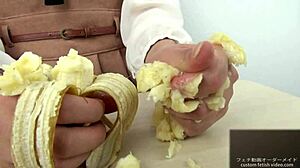 Hand Crush Fetish Girl Crushes Banana