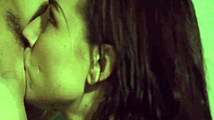 Mom licks natural beauty's pussy outdoors