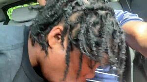 ebony deepthroat in public