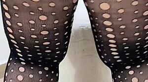 mature blonde with big ass seduces in sensual lingerie leading to creampie