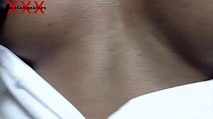 School girl drags black cock