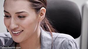 Hot Long Leg Brunette Fucking Her Boss