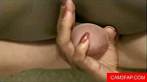 relaxing masturbation and blowjob session.