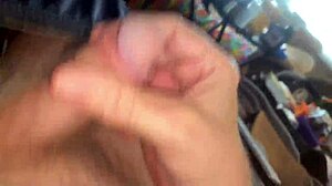 I'm hiding my dick and masturbating