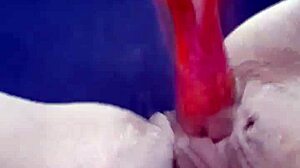 Amateur teen 18+ masturbates with dildo 2