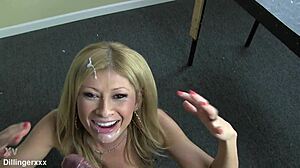 New Lisa Daniels Gets A Facial From Dillinger In Latina Colombian Lesbian Pornstar Scene