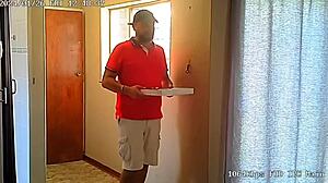 Caught My Wife Fucking The Pizzaguy On Spycam!