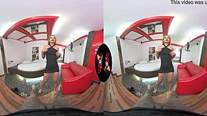 Pierced Nipple Babe Screams For More Sex In VR!