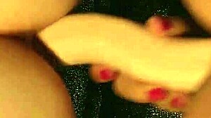 Italian Blonde Hostesses Lick Pussy with Sex Toys in Lingerie