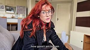 stepsister teaches how to play with dick and cum