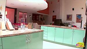 Horny Brunette Lesbian Disciplines Her Roommate For Being Messy By Fingering And Eating Her Out