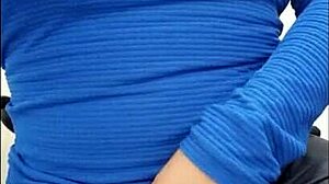 Real nurse shows her special hospital practice to the patient