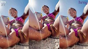 This Sexy Latina College Girl Is Getting Fingered On The Beach During Spring Break 😍🌴