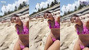 This Sexy Latina College Girl Is Getting Fingered On The Beach During Spring Break 😍🌴