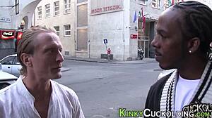 blonde babe rides big cock in humiliation