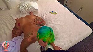 tight creamy pussy gets a sensual massage with big black cock