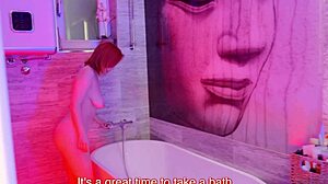 Solo Masturbation In Bathroom With Big Natural Tits!