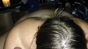 i receive a blowjob from a milf with big cock