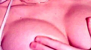 elzakom shows sweet tits in lingerie