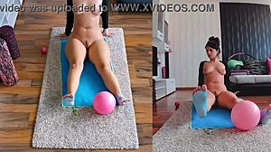 naughty naked workout - dual cam edition watch if you dare with fat yoga ass milf asshole spreading ass worshiping