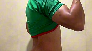 Mexican Footballer Boldly Masturbates in Gym Bathroom