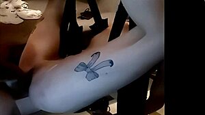 Slave licks sperm from master's ass roughly