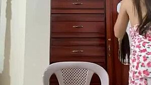 Hot Latina Novinha Sensually Shaves Her Intimate Areas