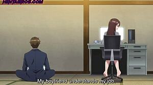 busty milf gets hard treatment with subtitles