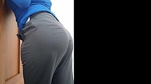 Real nurse shows her special hospital practice to the patient