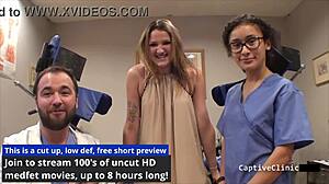 Don't STRIP SEARCH me, Campus PD! Alexandria Riley begs for mercy on backstage with kinky fetish play.