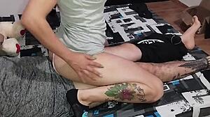 Best Friend's Wife Rides Hard In Doggystyle Christmas Fuck