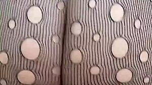 mature blonde with big ass seduces in sensual lingerie leading to creampie