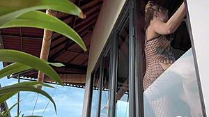 Wanna See Morning Doggy and a Hot Blowjob with a Skinny Blonde?
