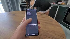 she walks around without panties, leading to cum on tits and pov sex