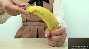 Hand Crush Fetish Girl Crushes Banana