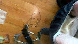 I'm hiding my dick and masturbating