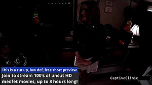 Don't STRIP SEARCH me, Campus PD! Alexandria Riley begs for mercy on backstage with kinky fetish play.
