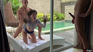 I invited a stranger for wild sex, but my husband surprised me outdoors