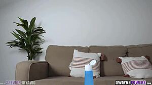 ebony foot model lets me massage her big ass backstage with soft emotions