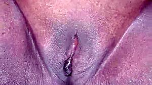 Aunt's Creamy Pussy Close-Up!