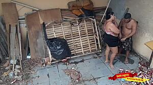 Chubby Latina Gives Ass to Brother-in-Law in Abandoned House!