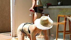 Young Guy Applies Lotion, Fucks Wife, Cums In Mouth