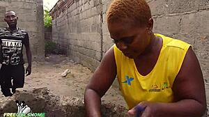 stranger helps, she pays with ass