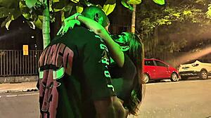 I arrest moreno at carnival to cum on my cock.